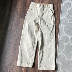 Spanx wide leg stretch twill pant sz medium